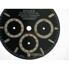 Quadrante nero trizio 6 invertito Rolex Daytona ref. 16519 16520 + kit sfere n. 398